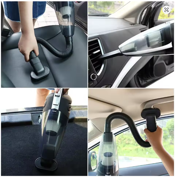 Aspiradora Portátil para Carro – Potente, Inalámbrica y Recargable